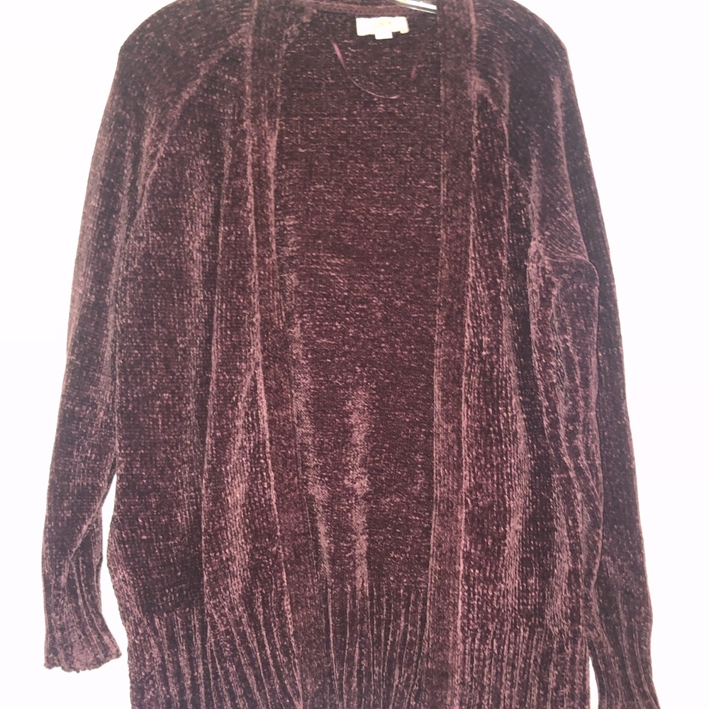 Loft Chenille Cardigan, Size XS